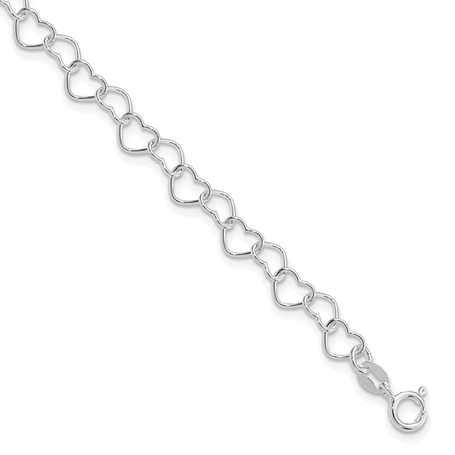 Sterling Silver Bracelets Style QH320R - Classique Jewelry Inc.