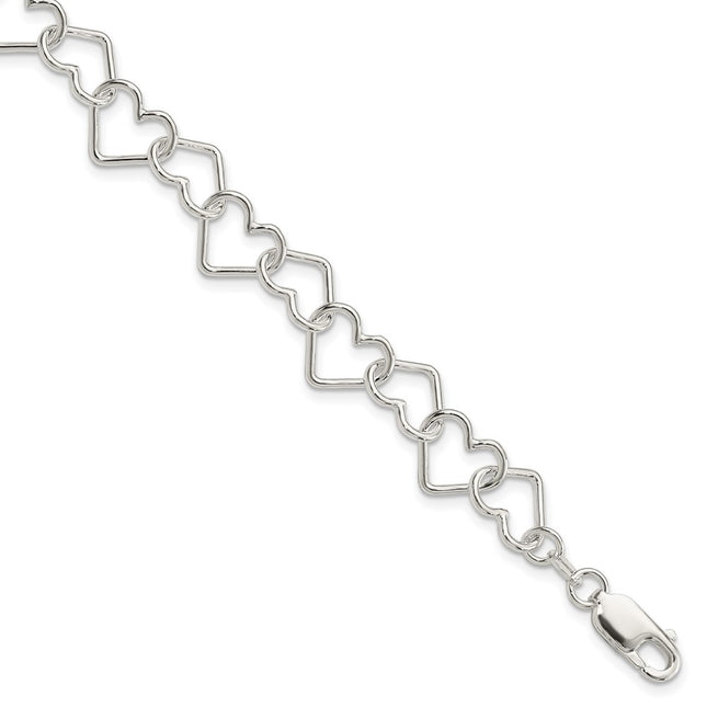 Sterling Silver Bracelets Style QH321 - Classique Jewelry Inc.