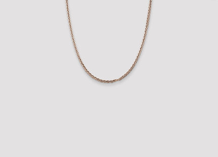 Sterling Silver Antiqued Solid Square Spiga Chain (Style QH369-22)