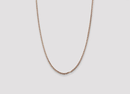Sterling Silver Antiqued Solid Square Spiga Chain (Style QH369-26)