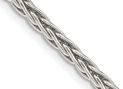 Sterling Silver Antiqued Solid Square Spiga Chain, 18 x 3.25mm