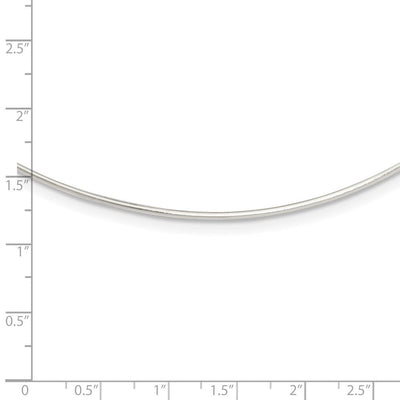 Sterling Silver Solid Polished Neck Wire Necklace