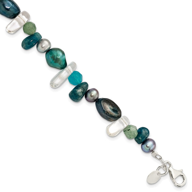 Sterling Silver Bracelets Style QH4639 - Classique Jewelry Inc.