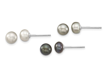 Sterling Silver Earrings Style QH4792SET - Classique Jewelry Inc.