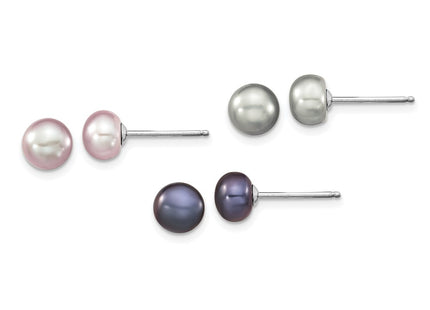 Sterling Silver Earrings Style QH4837SET - Classique Jewelry Inc.