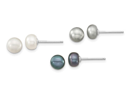 Sterling Silver Earrings Style QH4856SET - Classique Jewelry Inc.