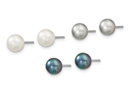 Sterling Silver Earrings Style QH4856SET - Classique Jewelry Inc.
