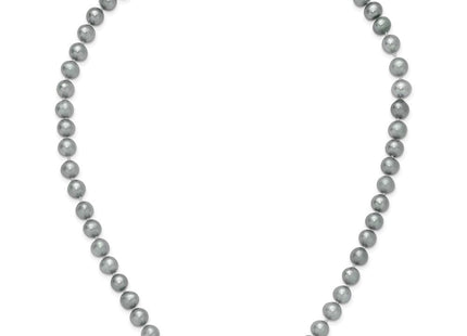 Sterling silver pearl necklace, alternate view
