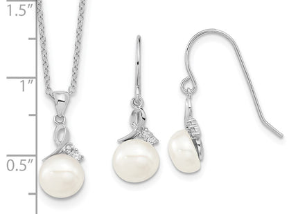 Sterling Silver Earrings Style QH5188SET - Classique Jewelry Inc.