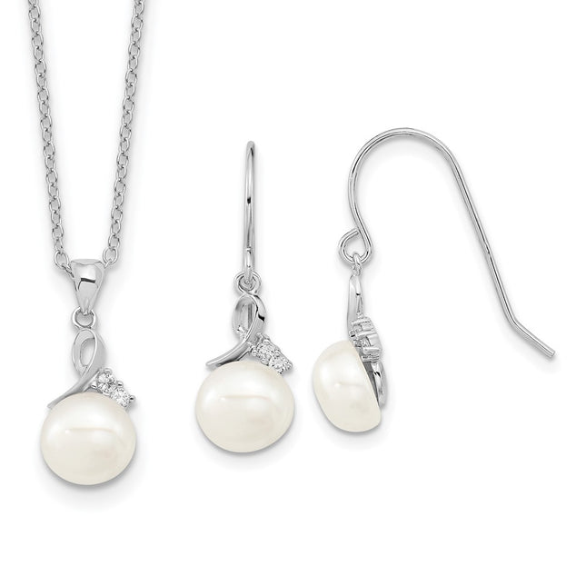 Sterling Silver Earrings Style QH5188SET - Classique Jewelry Inc.