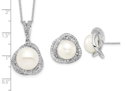 Sterling Silver Earrings Style QH5192SET - Classique Jewelry Inc.