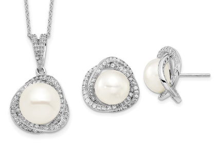 Sterling Silver Earrings Style QH5192SET - Classique Jewelry Inc.