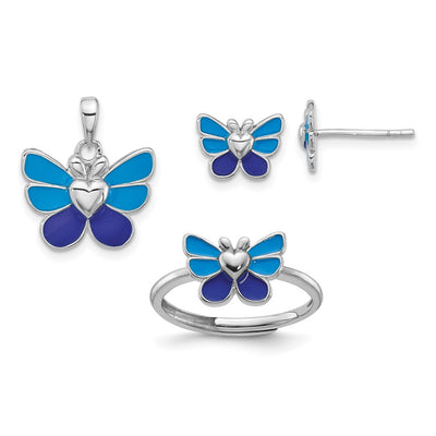 Sterling silver butterfly pendant