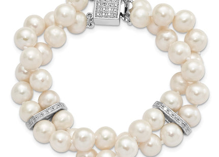Sterling Silver Bracelets Style QH5209 - Classique Jewelry Inc.