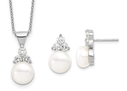 Sterling Silver Earrings Style QH5374SET - Classique Jewelry Inc.