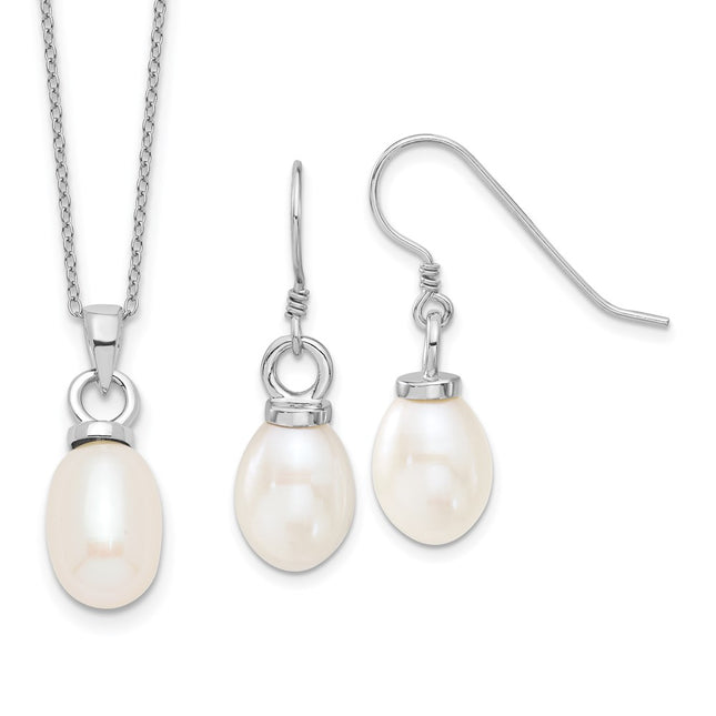 Sterling Silver Earrings Style QH5384SET - Classique Jewelry Inc.