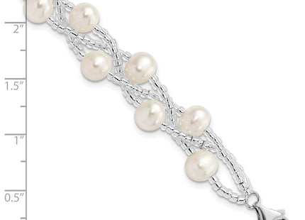 Sterling Silver Bracelets Style QH5395 - Classique Jewelry Inc.