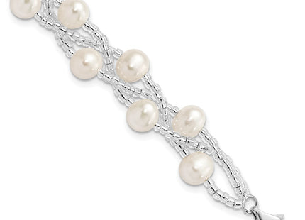 Sterling Silver Bracelets Style QH5395 - Classique Jewelry Inc.