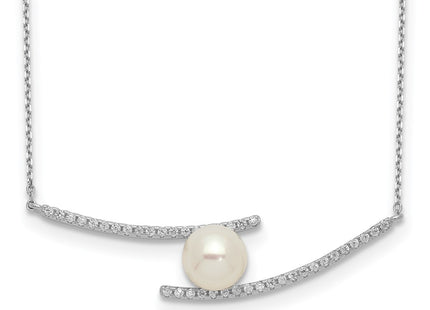 Sterling silver cubic zirconia necklace