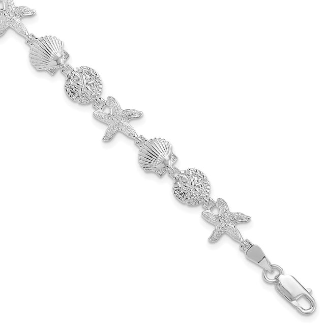 Sterling Silver Bracelets Style QH5569 - Classique Jewelry Inc.
