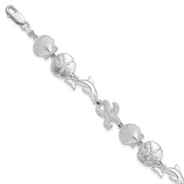 Sterling Silver Bracelets Style QH5574 - Classique Jewelry Inc.