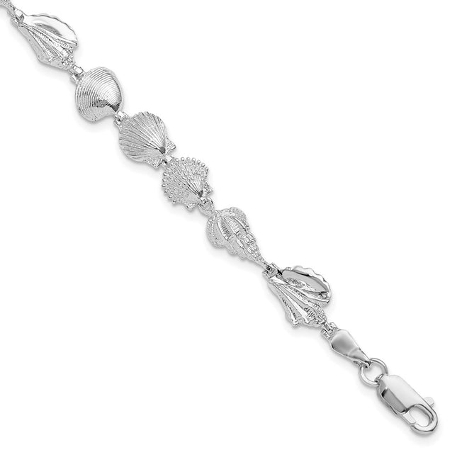 Sterling Silver Bracelets Style QH5583 - Classique Jewelry Inc.