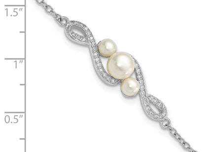 Sterling Silver Bracelets Style QH5651 - Classique Jewelry Inc.