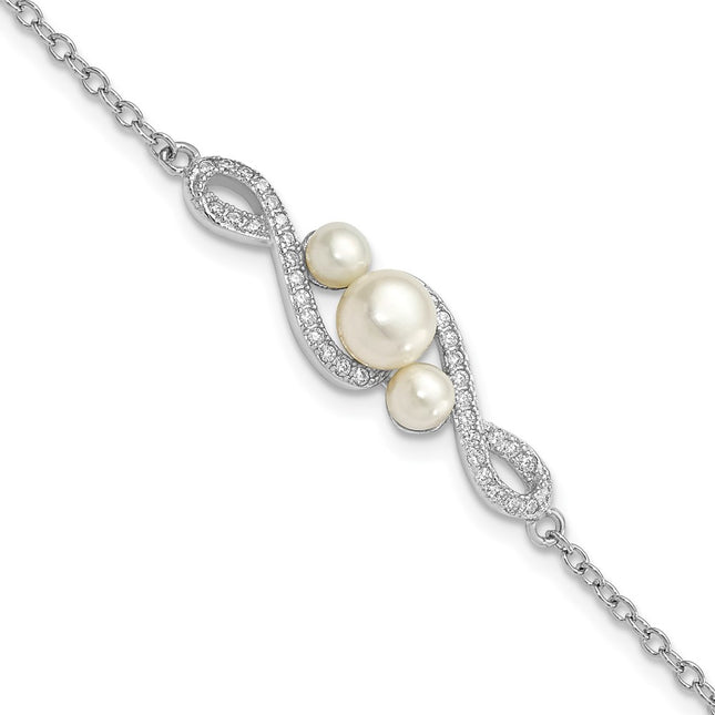Sterling Silver Bracelets Style QH5651 - Classique Jewelry Inc.
