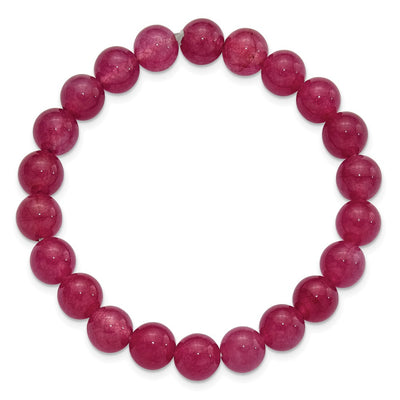 Strawberry Quartz Beaded Stretch Bracelet