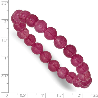 Strawberry Quartz Beaded Stretch Bracelet