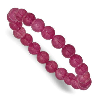 Strawberry Quartz Beaded Stretch Bracelet