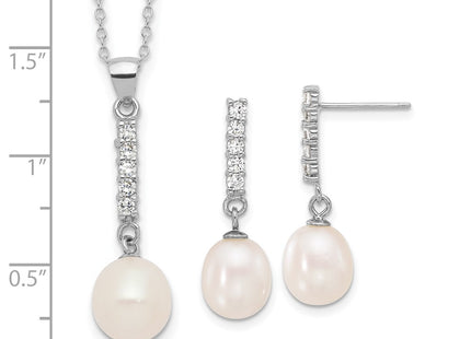 Sterling Silver Earrings Style QH5813SET - Classique Jewelry Inc.