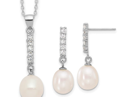 Sterling Silver Earrings Style QH5813SET - Classique Jewelry Inc.
