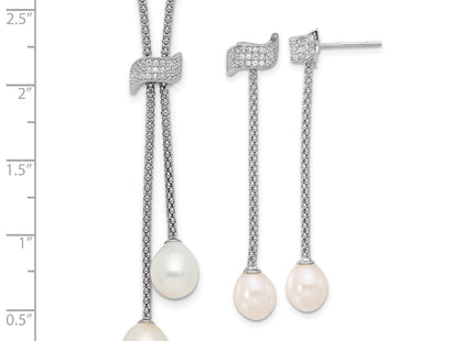 Sterling Silver Earrings Style QH5820SET - Classique Jewelry Inc.
