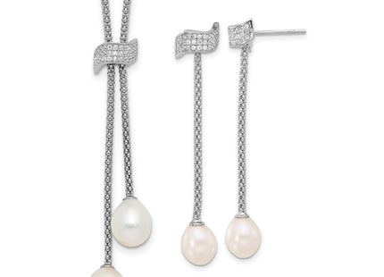 Sterling Silver Earrings Style QH5820SET - Classique Jewelry Inc.