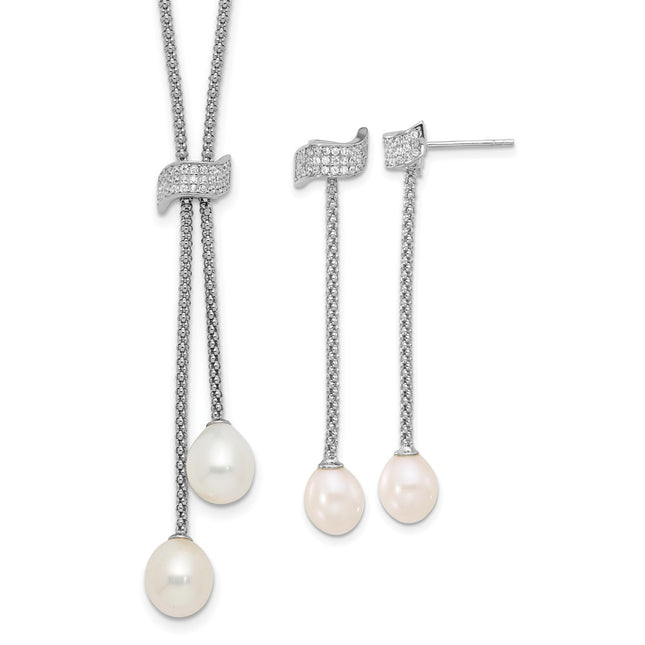 Sterling Silver Earrings Style QH5820SET - Classique Jewelry Inc.