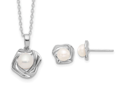 Sterling Silver Earrings Style QH5827SET - Classique Jewelry Inc.