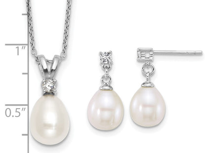 Sterling Silver Earrings Style QH5863SET - Classique Jewelry Inc.
