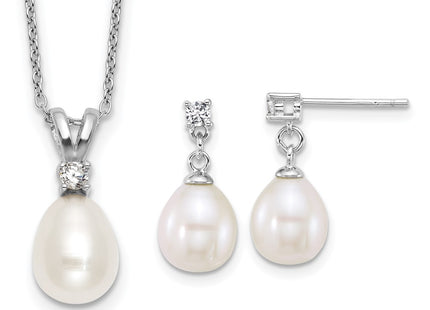 Sterling Silver Earrings Style QH5863SET - Classique Jewelry Inc.