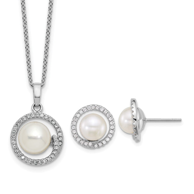 Sterling Silver Earrings Style QH5868SET - Classique Jewelry Inc.