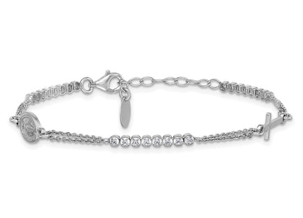 Sterling Silver Bracelets Style QH5885 - Classique Jewelry Inc.