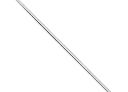 Sterling Silver Rhodium-plated Magic Herringbone Bracelet, 7 x 3mm