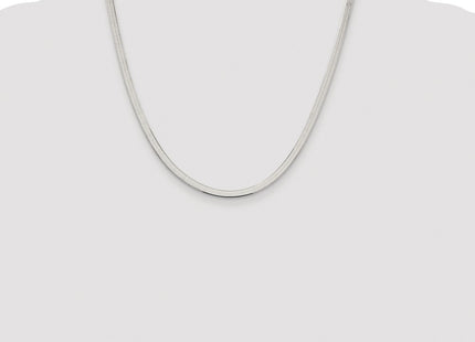 Sterling silver herringbone link chain, additional view
