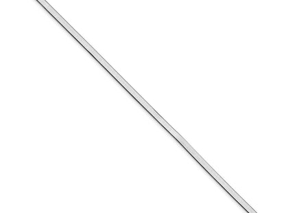 Sterling Silver Rhodium-plated Magic Herringbone Bracelet, 7 x 3.5mm