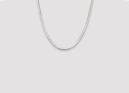 Sterling Silver Rhodium-plated Magic Herringbone Chain, 22 x 4.5mm
