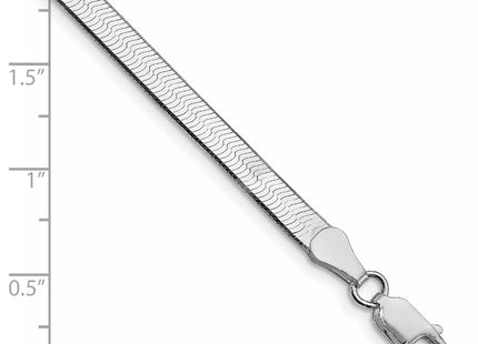 Sterling silver herringbone link chain, alternate view