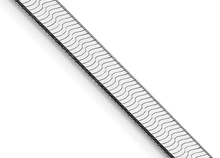 Sterling silver herringbone link chain, another view