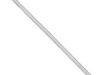 Sterling Silver Rhodium-plated Magic Herringbone Bracelet, 7 x 5.25mm