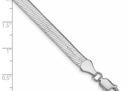 Sterling silver herringbone link chain, alternate view