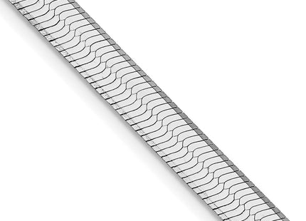 Sterling silver herringbone link chain, another view